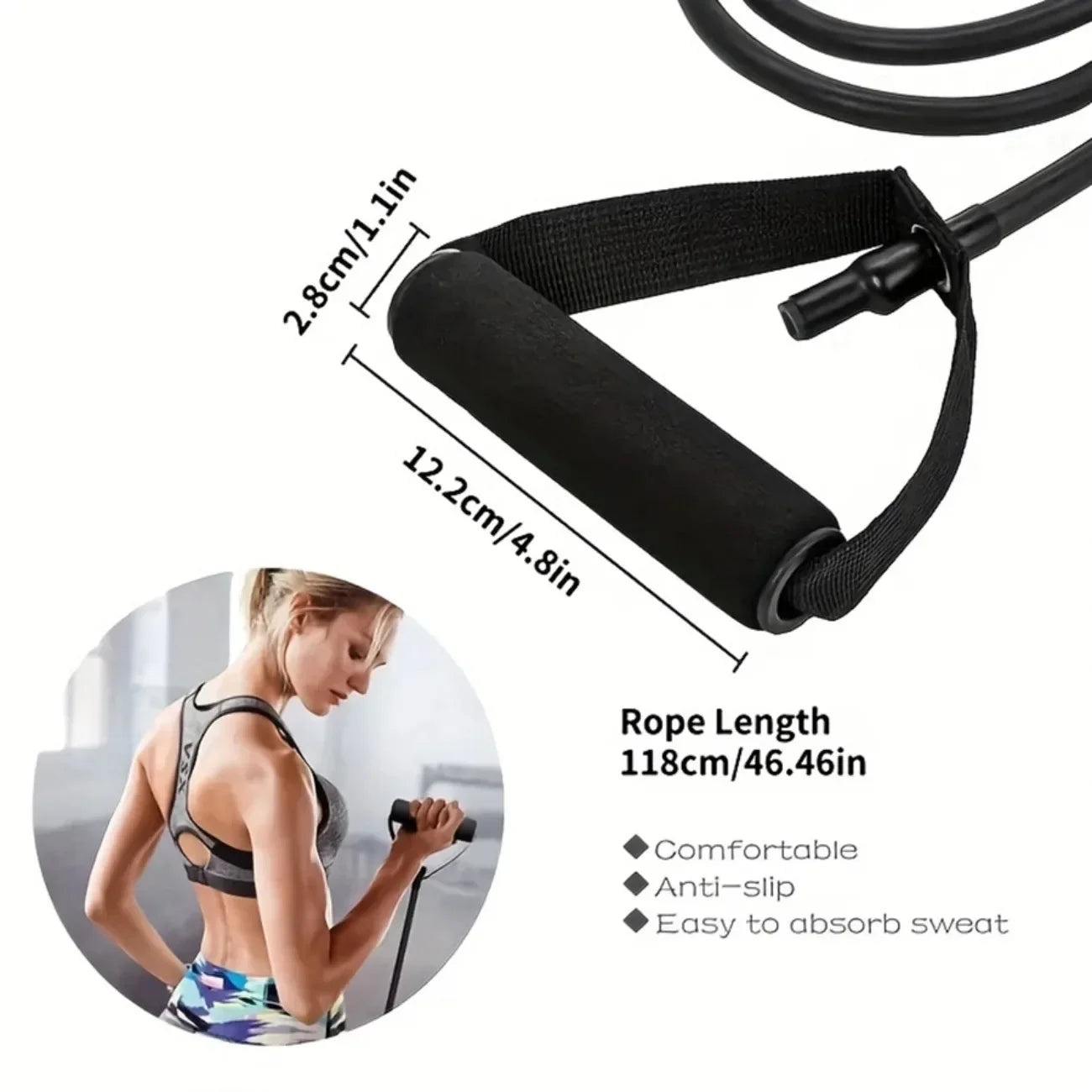 DIAMRI Resistance Band Set With Handles For Full Body Workout