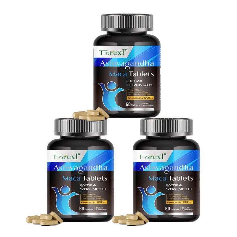HABUMAMA Organic Ashwagandha and Maca Pills for Energy