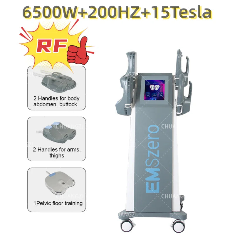 Emszero 6500W 200Hz Electromagnetic Lifter Muscle Stimulator For Body Sculpting
