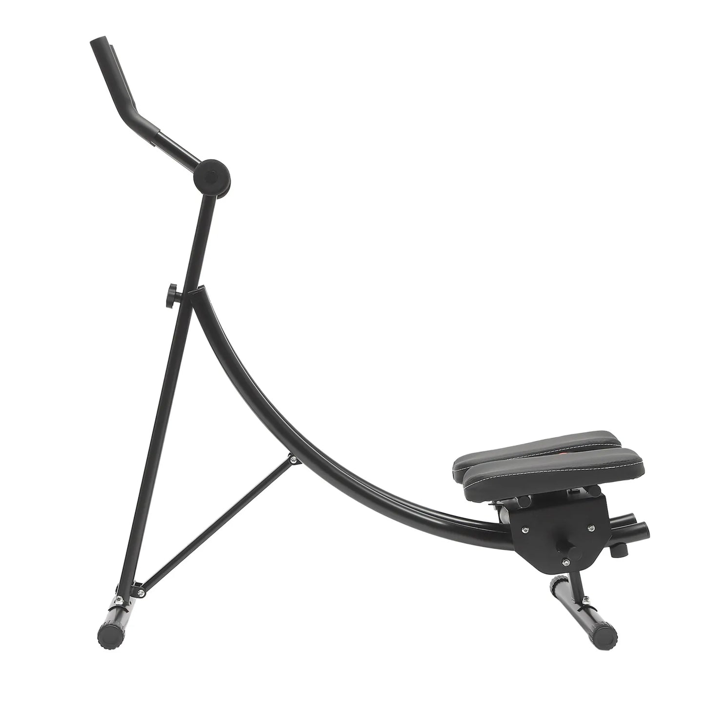 Abdominal Crunch Coaster Ab Trainer With LCD Monitor And Six Silent Rollers