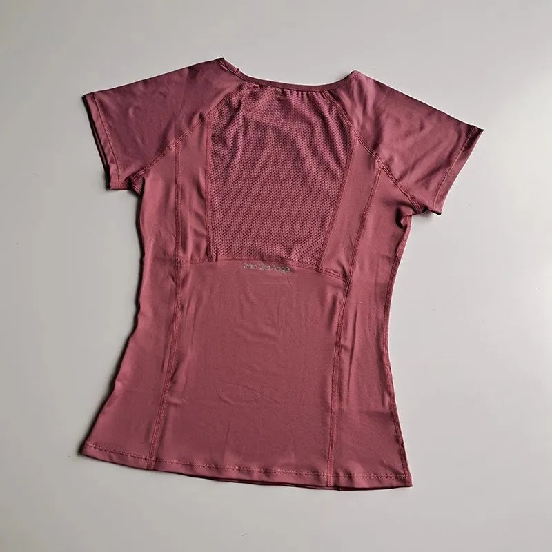 Women's Mesh Quick-Dry Fitness T-Shirt For Yoga And Training