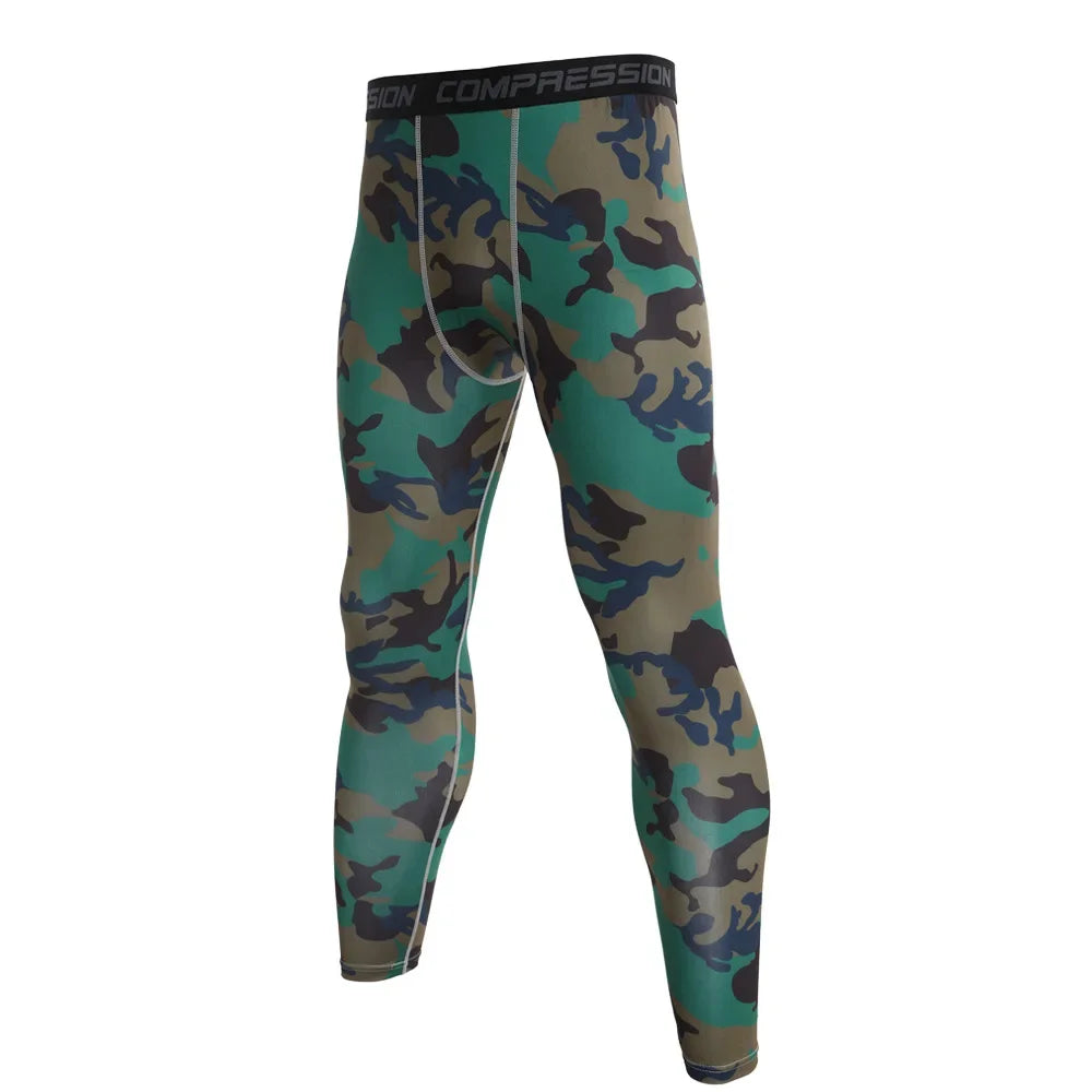 NONECN Men's Running Compression Leggings Quick Dry Fitness Pants