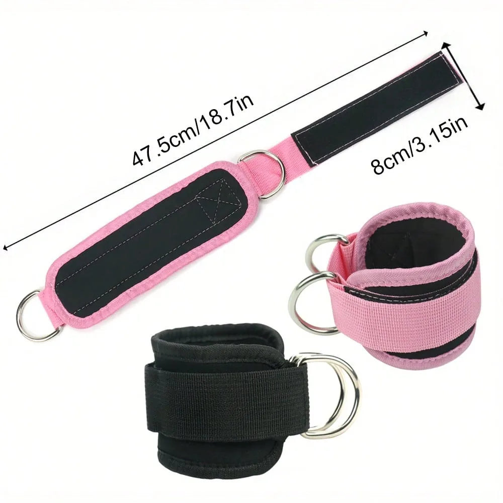3-Piece Natural Latex Yoga Resistance Bands Set For Home Gym