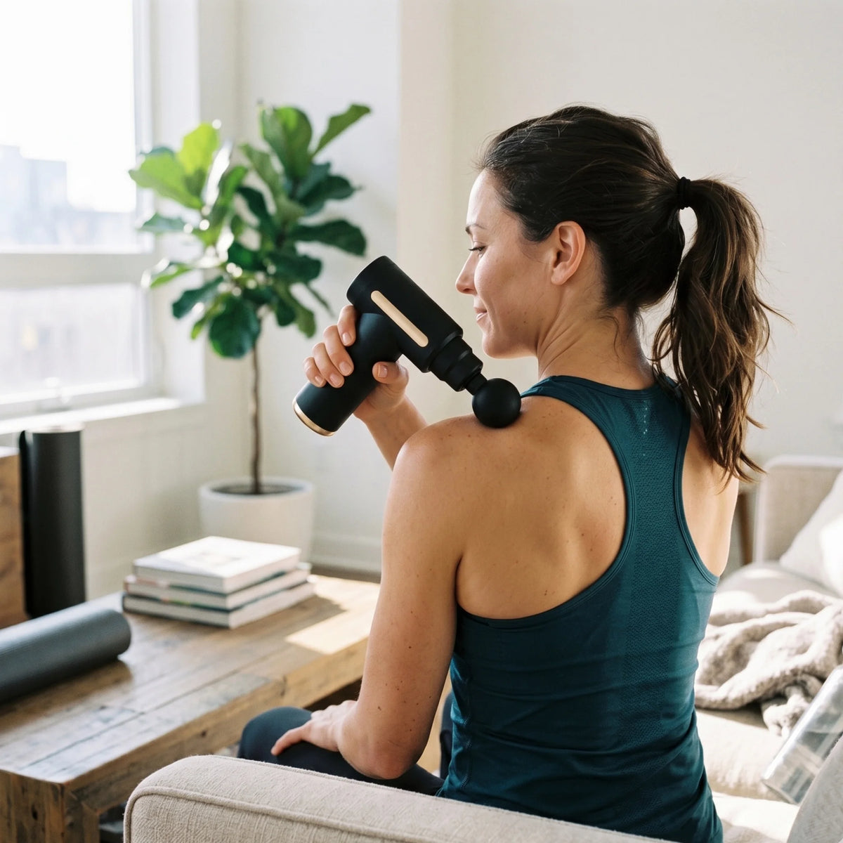 Eterus Portable Electric Percussion Massage Gun for Muscle Recovery