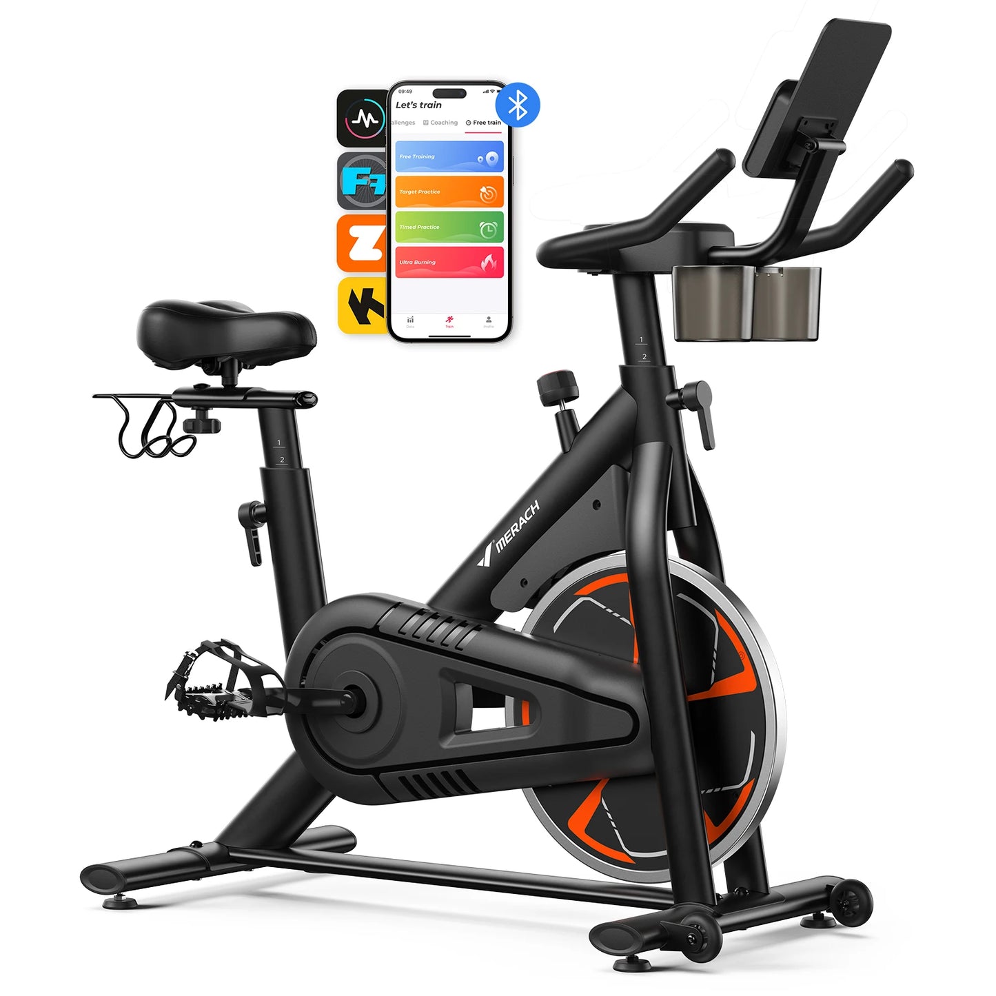 MERACH S36 Magnetic Indoor Cycling Bike With 16 Resistance Levels
