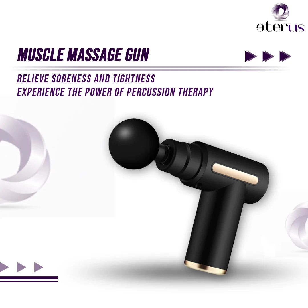 Eterus Portable Electric Percussion Massage Gun for Muscle Recovery