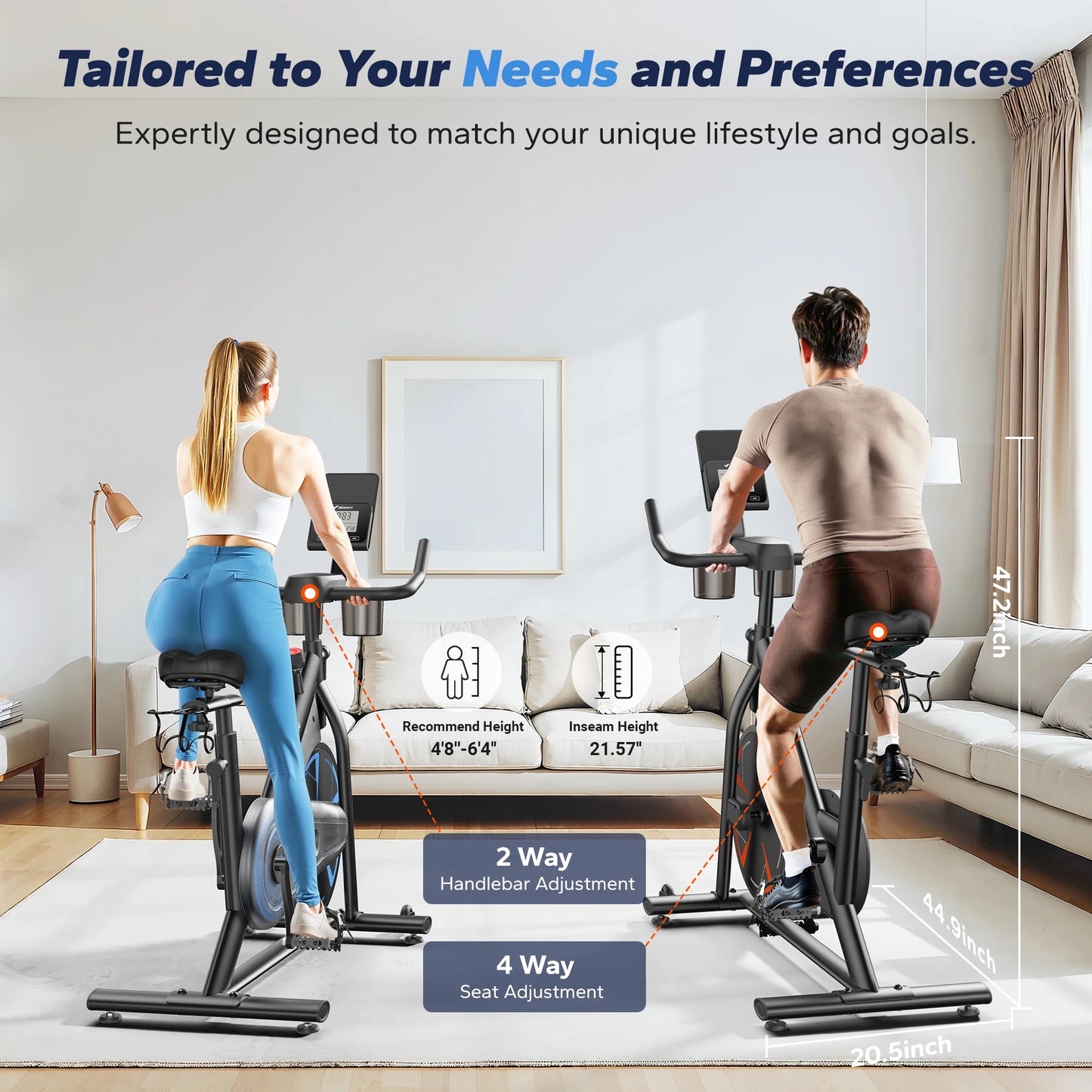 MERACH S36 Magnetic Indoor Cycling Bike With 16 Resistance Levels