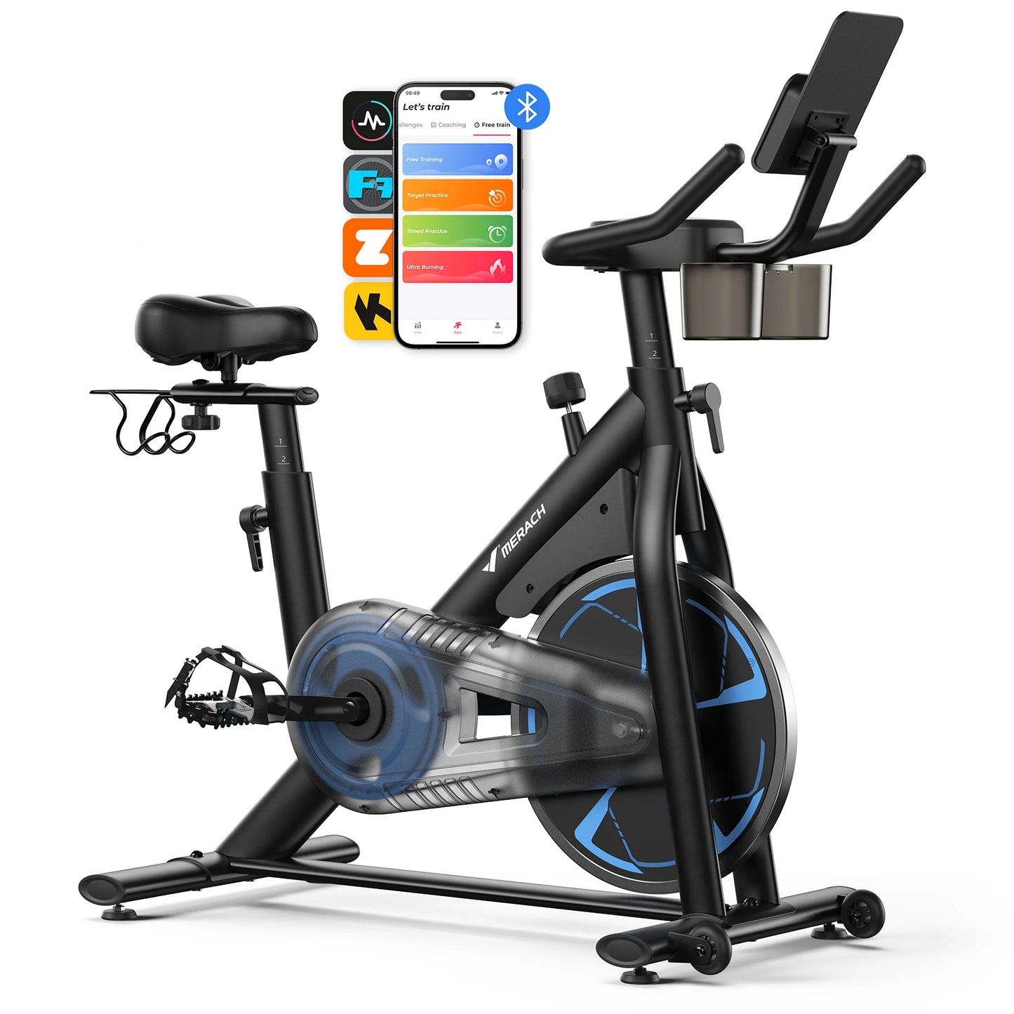 MERACH S36 Magnetic Indoor Cycling Bike With 16 Resistance Levels
