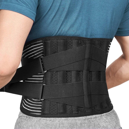 Okerqi Lower Back Brace With 6 Stays Orthopedic Lumbar Support