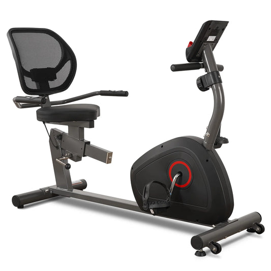 Recumbent Exercise Bike Quiet Eight Level Resistance With Comfortable Seat