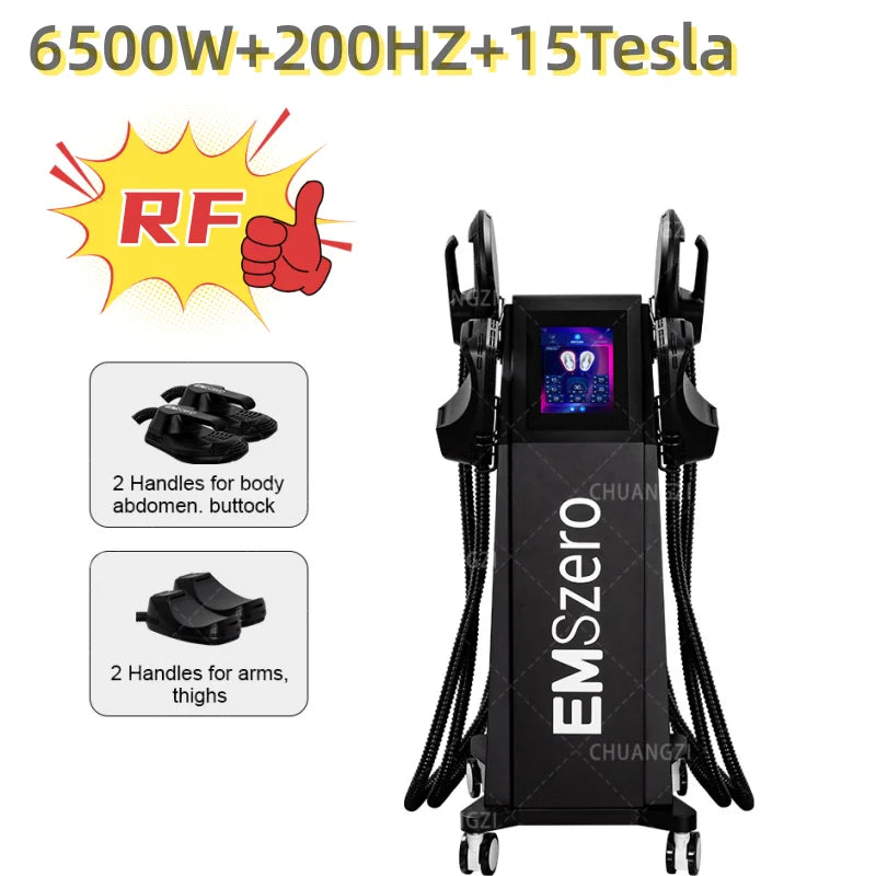 Emszero 6500W 200Hz Electromagnetic Lifter Muscle Stimulator For Body Sculpting