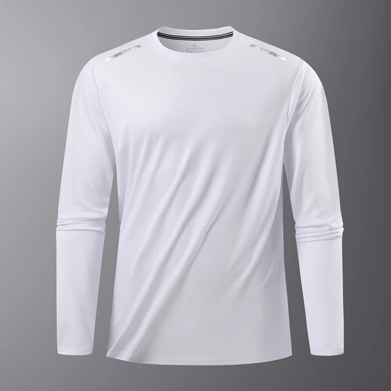 Reflective Quick Dry Long Sleeve Gym Shirt