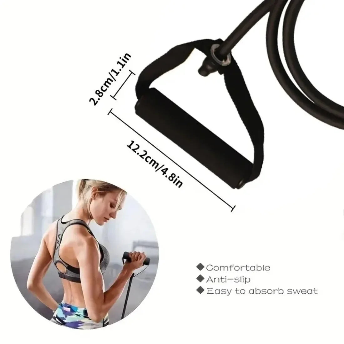 DIAMRI Resistance Bands With Handles Home Gym Set For All
