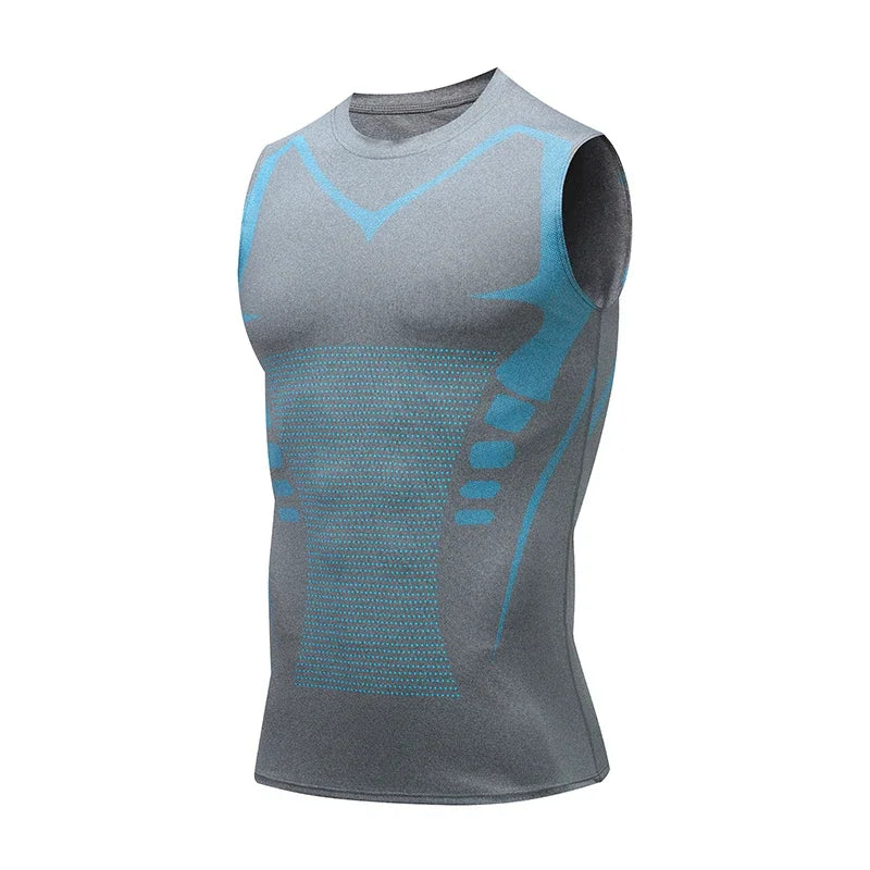 Compression Tank Top For Men Gym Sleeveless Quick Dry Sportswear