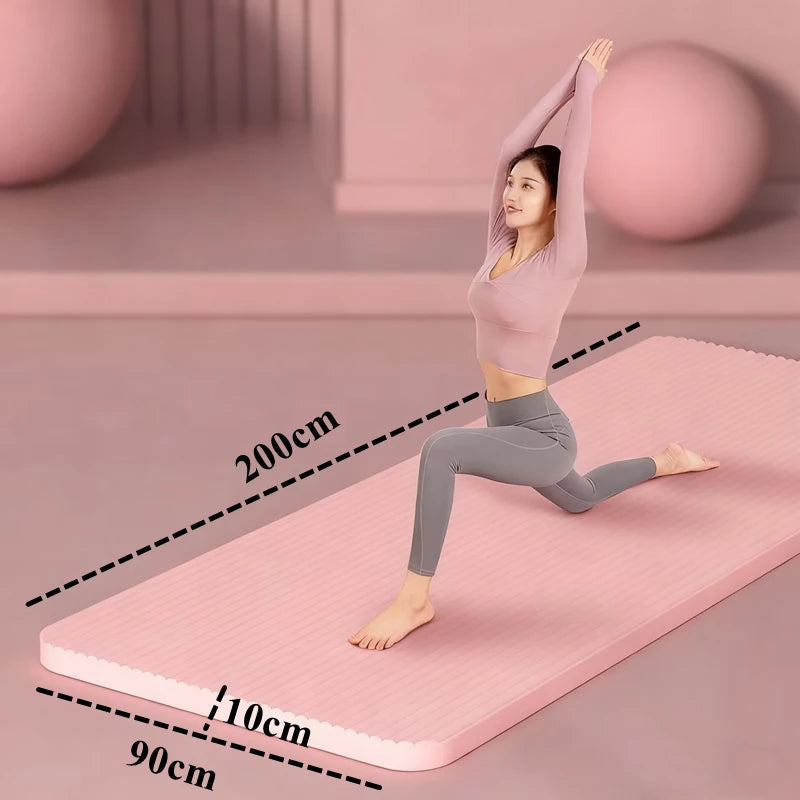 Yoga Mat Non Slip Waterproof Durable Yoga Pilates Fitness