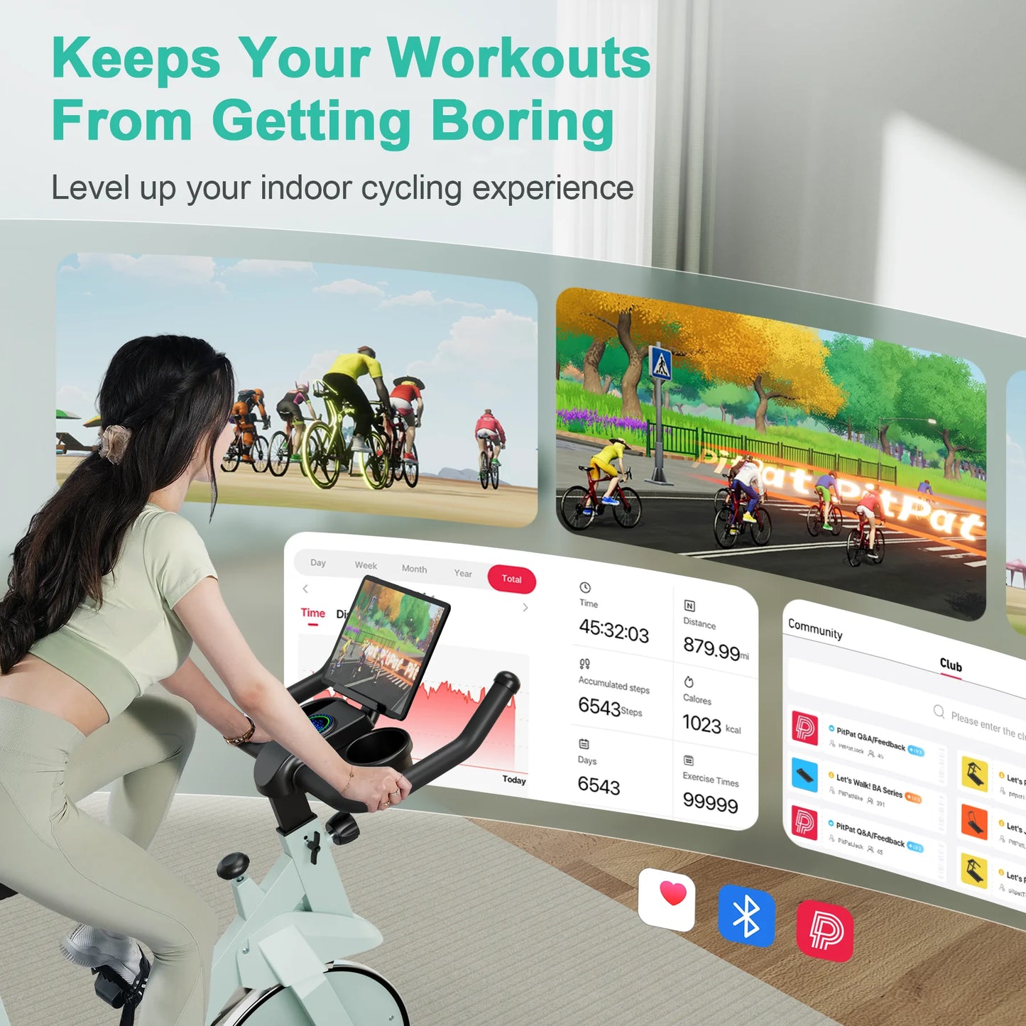 Superun 32 Level Magnetic Resistance Exercise Bike For Home Workouts