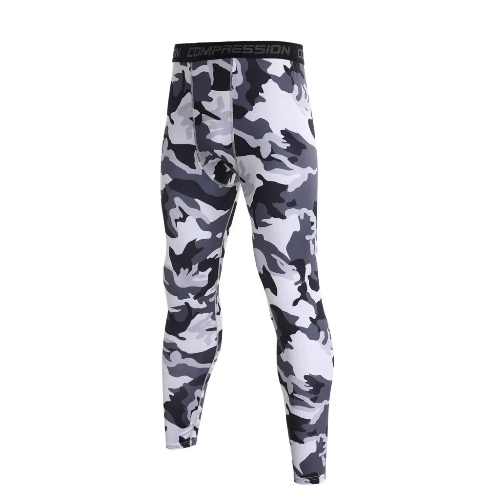 NONECN Men's Running Compression Leggings Quick Dry Fitness Pants