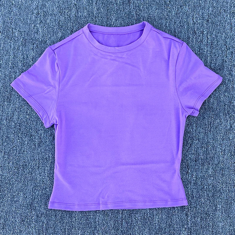 Breathable Quick Dry Women Sports T Shirt Yoga Pilates Running