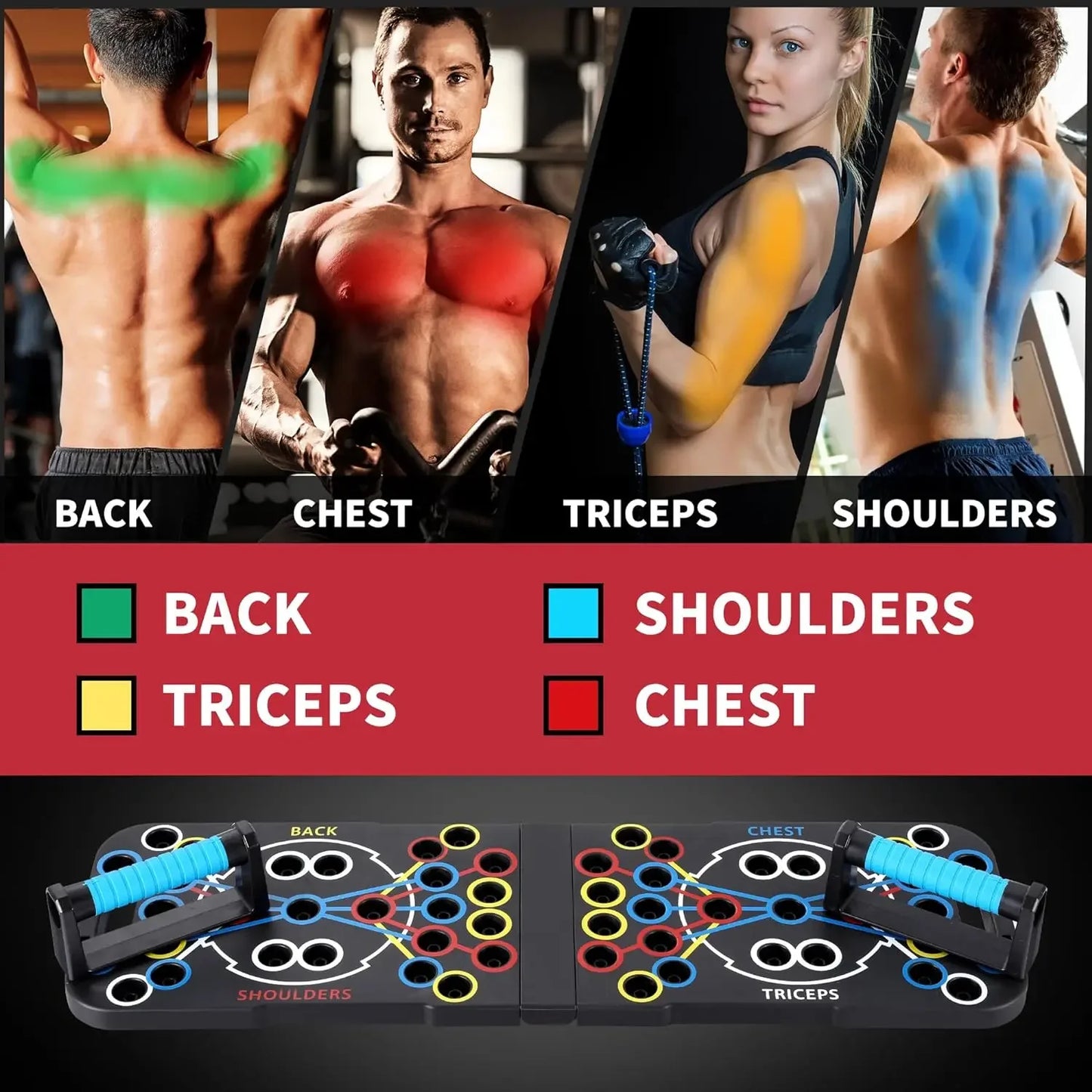 Altruism Push Up Support Board Multifunctional Chest And Core Trainer