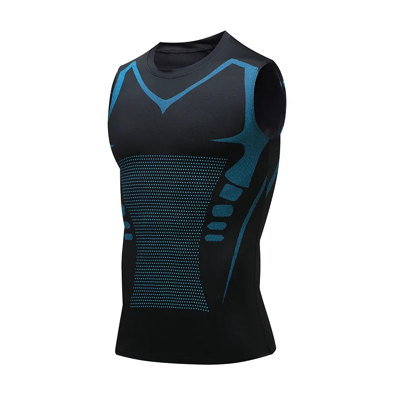 Compression Tank Top For Men Gym Sleeveless Quick Dry Sportswear