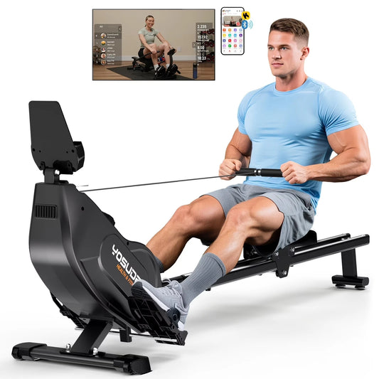 YOSUDA Magnetic Rowing Machine Foldable for Home Use with Resistance