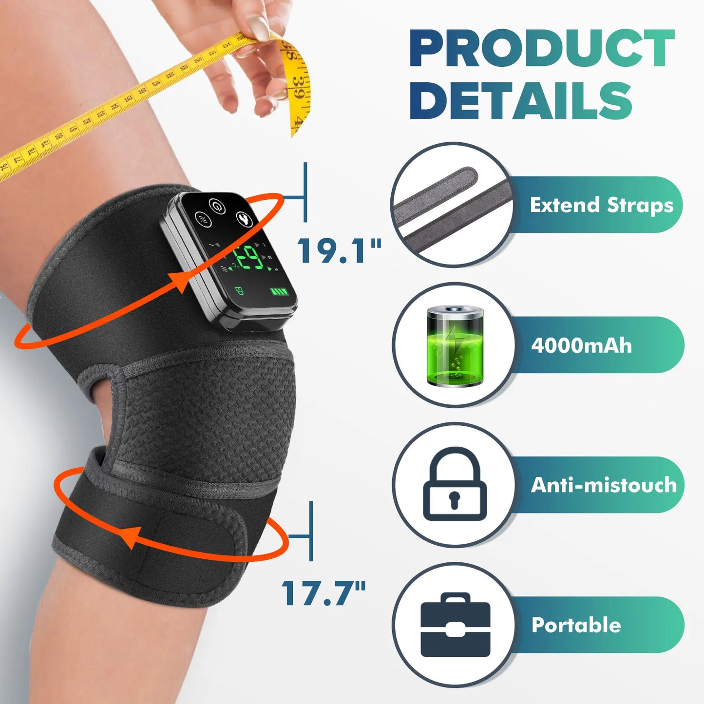 Intelligent Electric Heating Knee Protection Massage Device