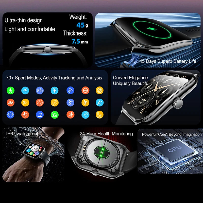 OPPO Ultra Thin Smartwatch With 70 Sports Modes Health Monitor