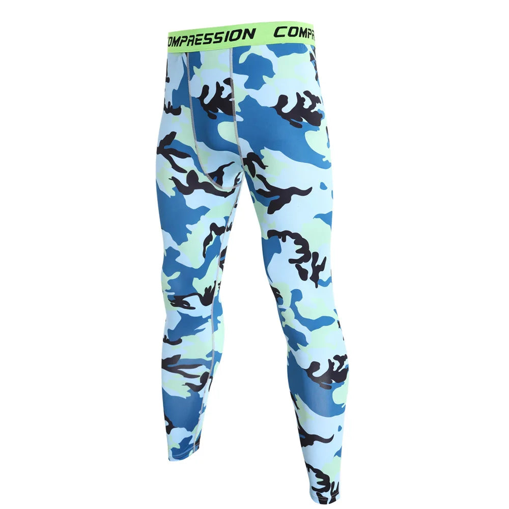 NONECN Men's Running Compression Leggings Quick Dry Fitness Pants