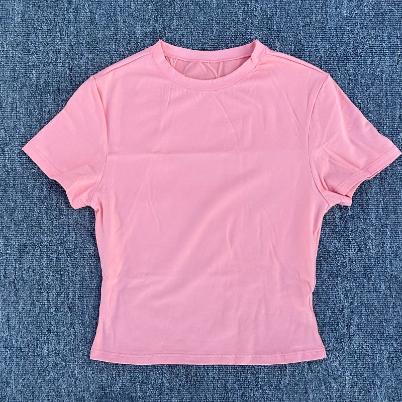 Breathable Quick Dry Women Sports T Shirt Yoga Pilates Running