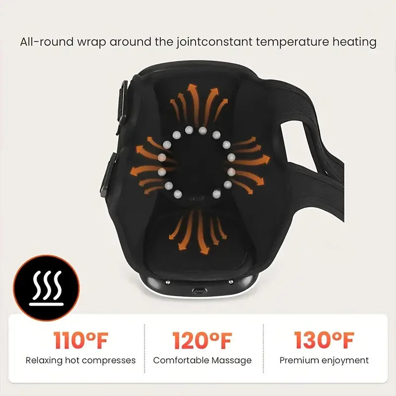 OpeningSmile Wireless Knee Massager With Heating Levels And LED Screen