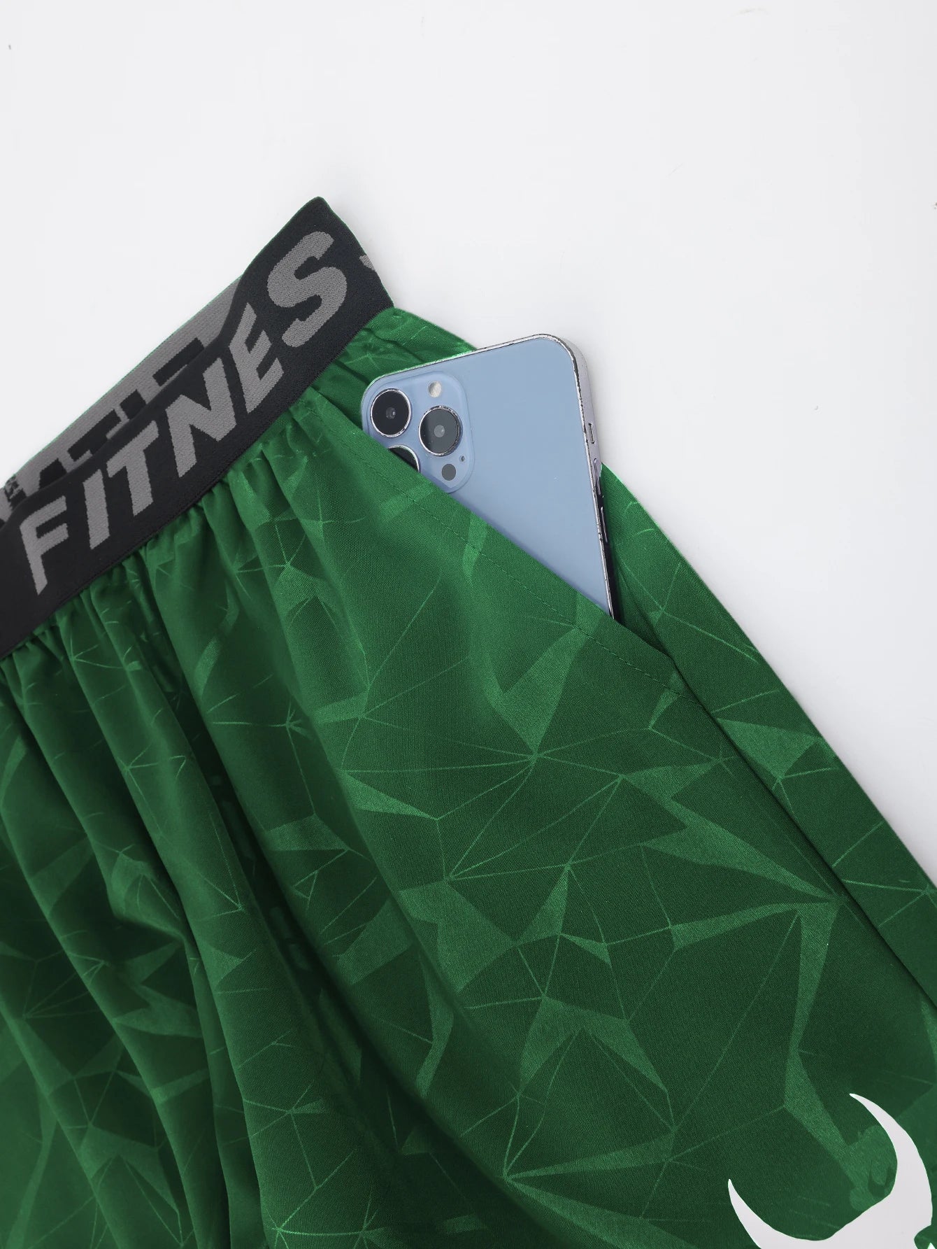 NONECN Quick-Dry Breathable Mens Athletic Shorts Geometric Print