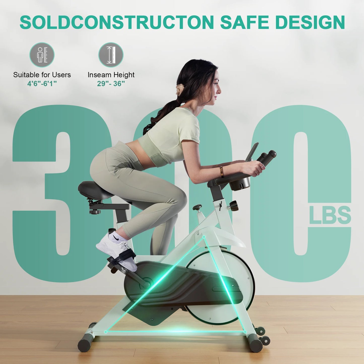 Superun 32 Level Magnetic Resistance Exercise Bike For Home Workouts