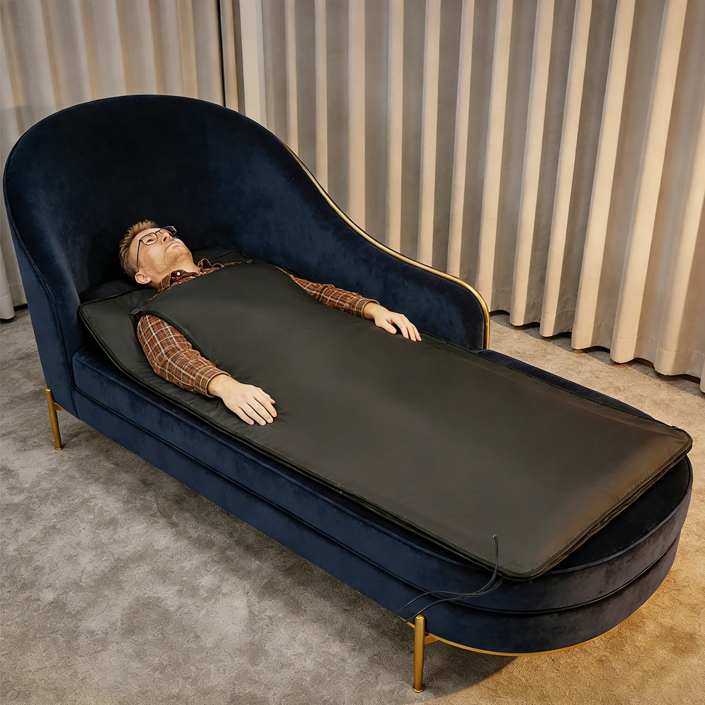 Bymaocar Far Infrared Sauna Blanket 500W For Therapy And Recovery