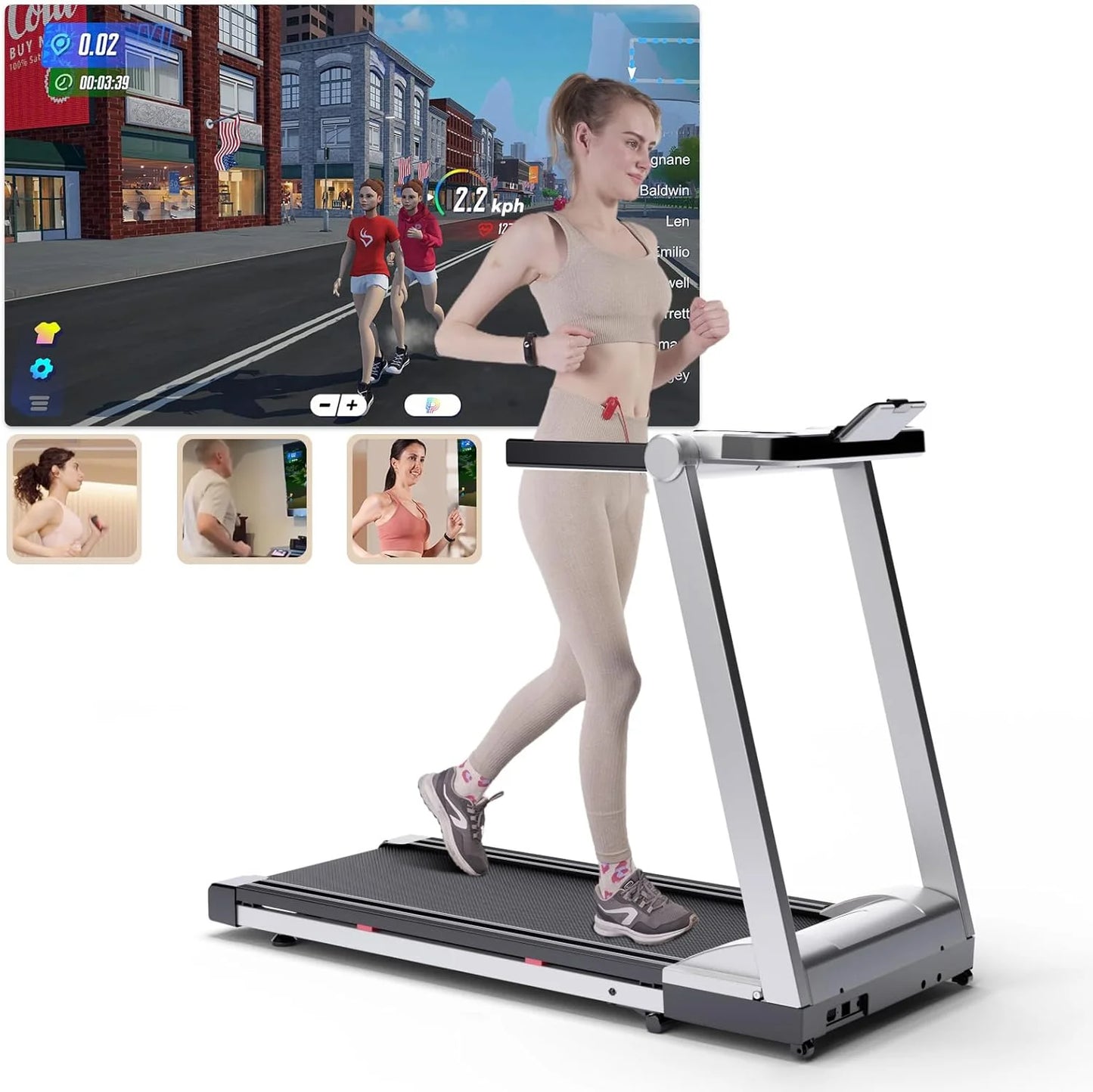 Superun 3.5HP Foldable Treadmill With Incline And App