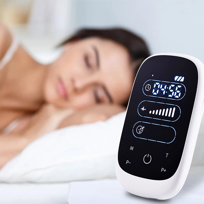ATANGCES Insomnia Brain Stimulation Device With Ear Clip Electrode