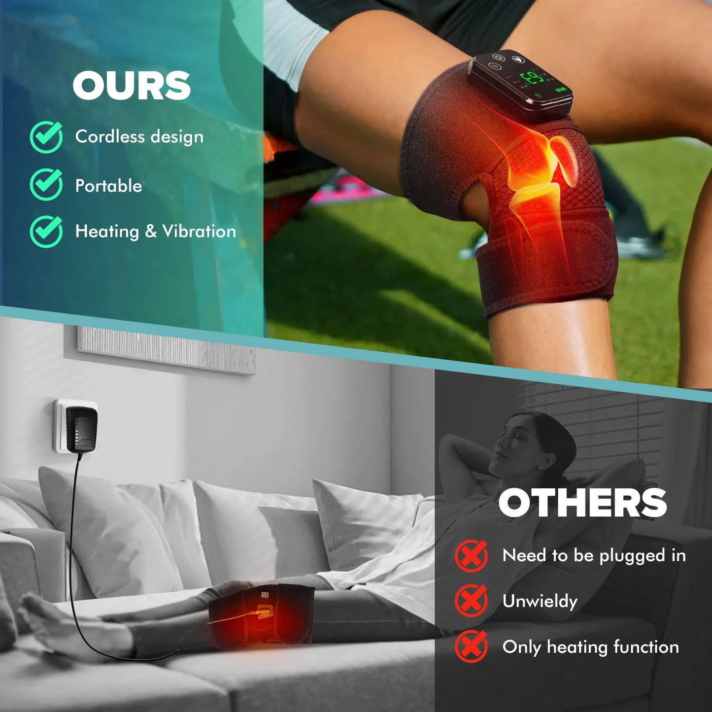 Intelligent Electric Heating Knee Protection Massage Device