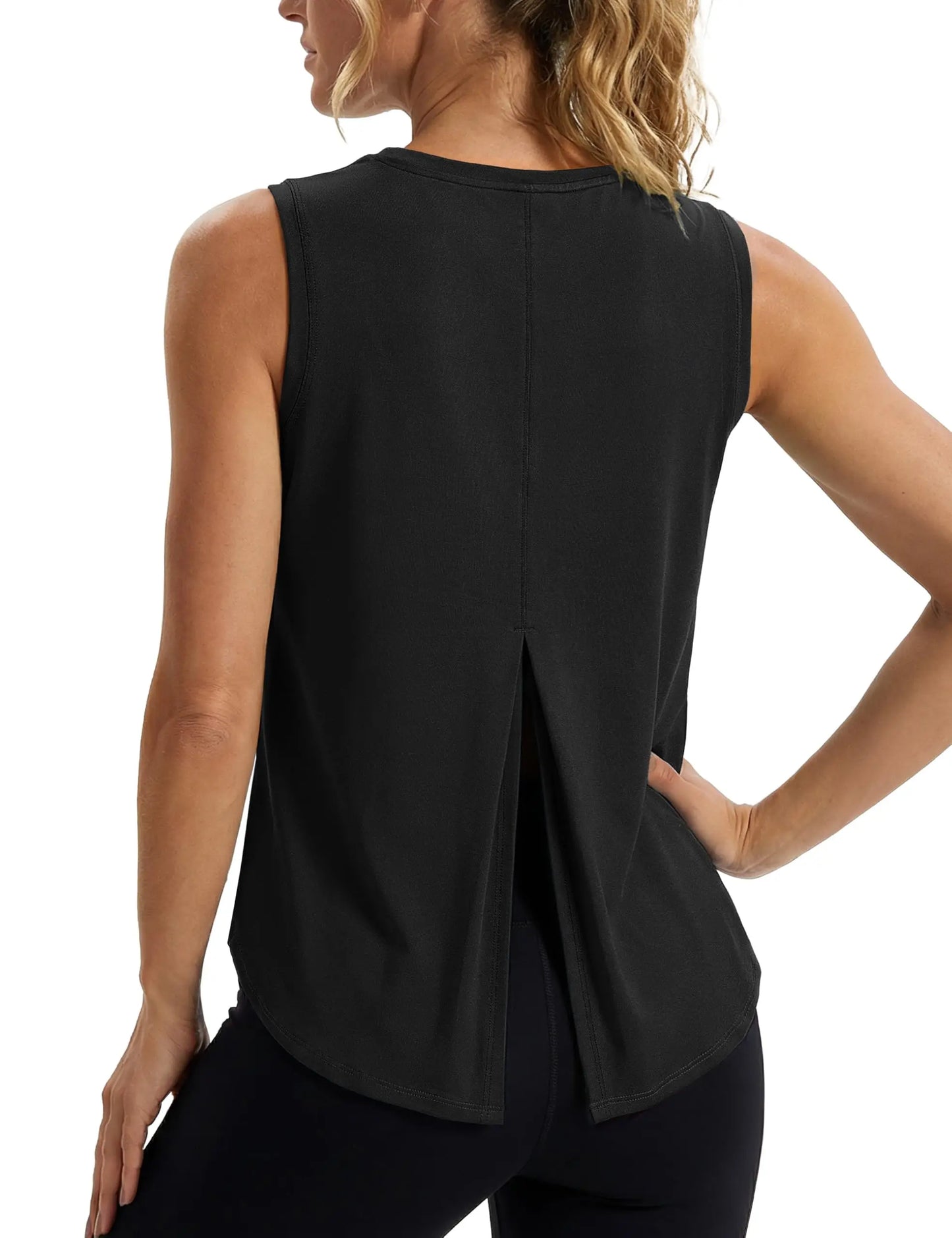 TACVASEN Quick Dry Tank Top UPF 80+ UV Protection Tieback