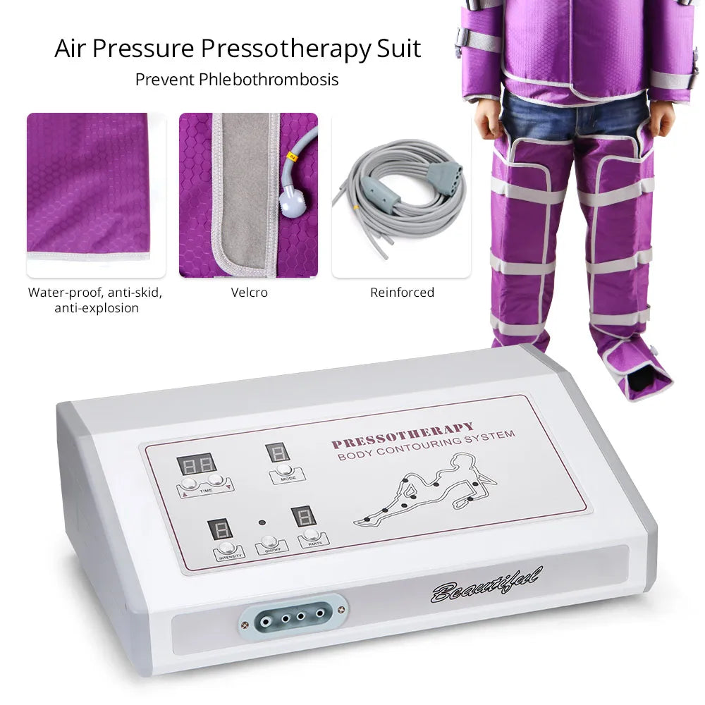 Air Pressure Slimming Suit For Pressotherapy And Lymphatic Drainage