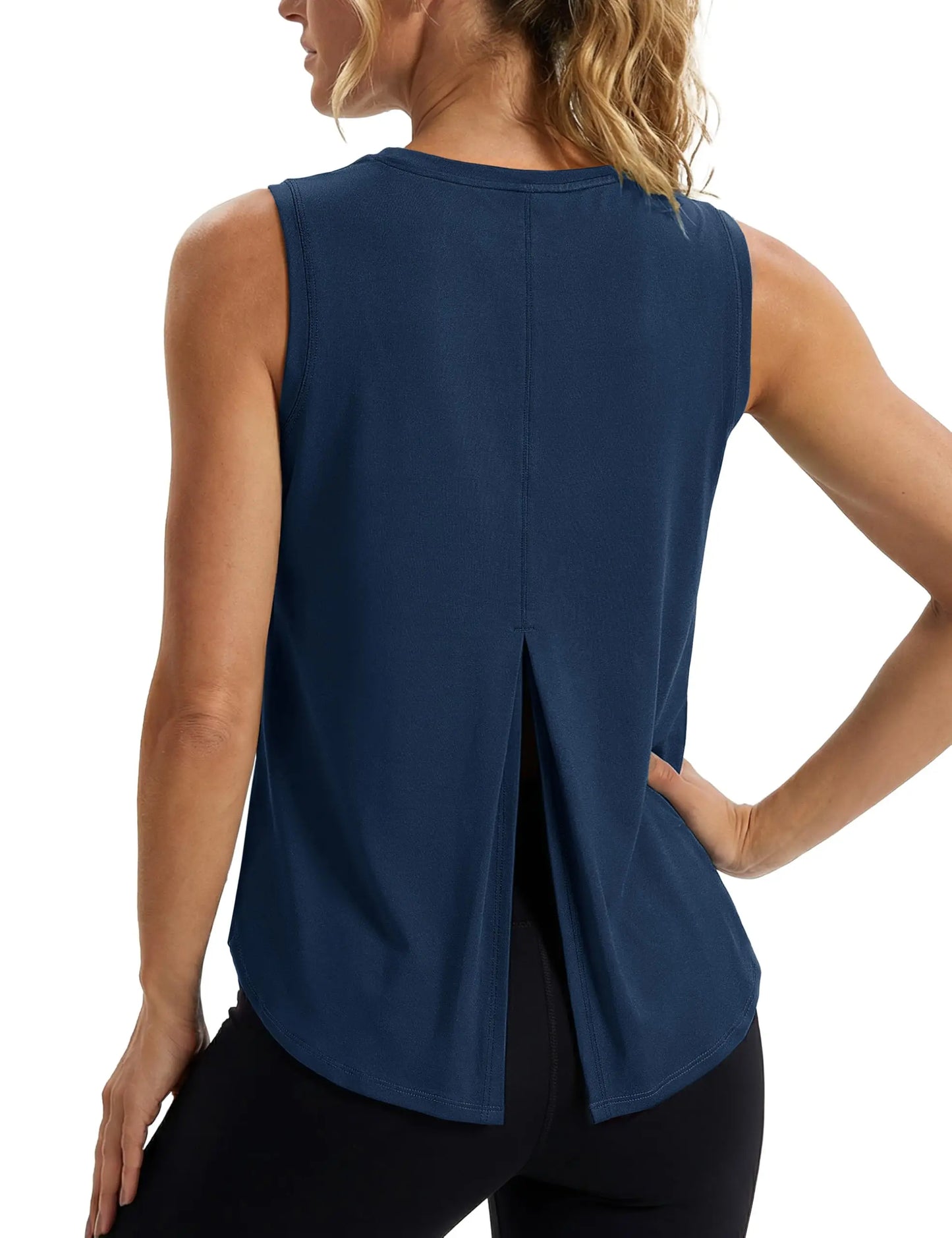 TACVASEN Quick Dry Tank Top UPF 80+ UV Protection Tieback