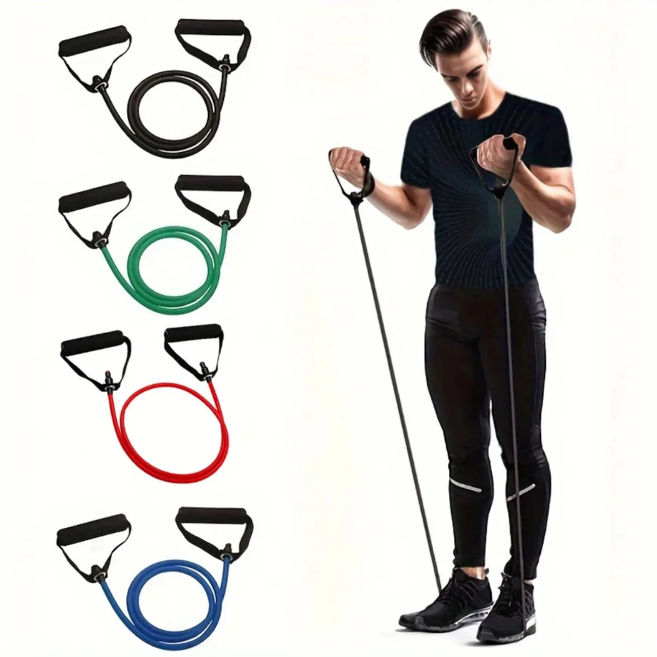 DIAMRI Resistance Band Set With Handles For Full Body Workout