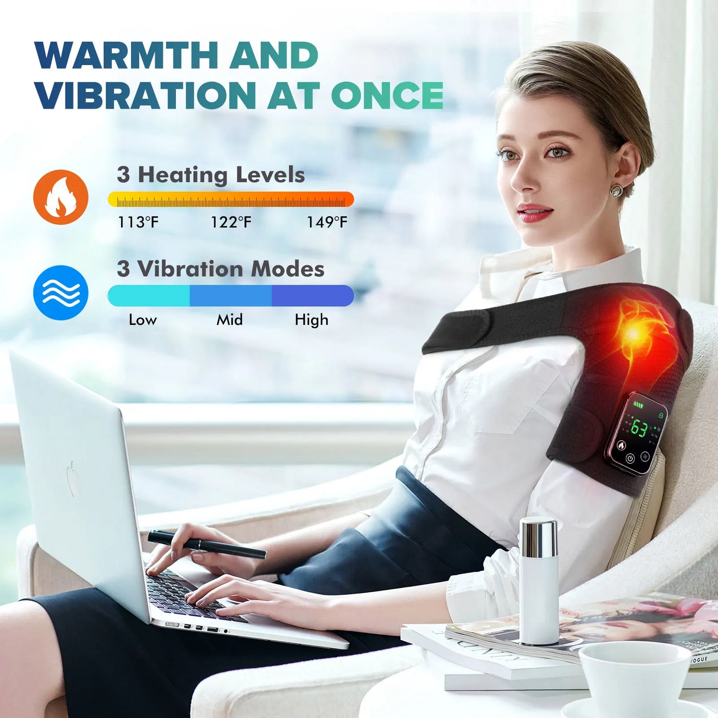 Intelligent Electric Heating Knee Protection Massage Device