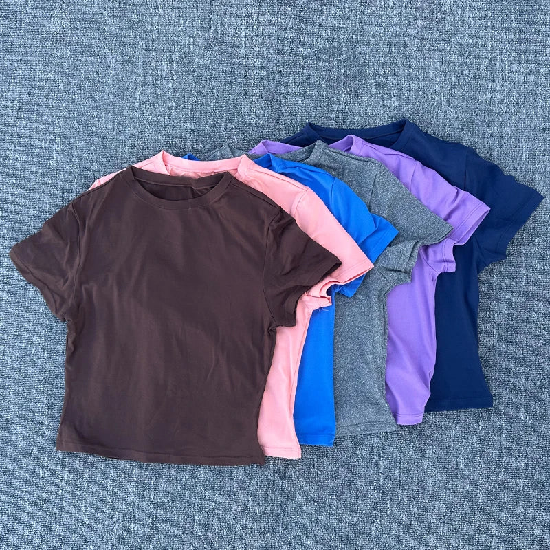 Breathable Quick Dry Women Sports T Shirt Yoga Pilates Running