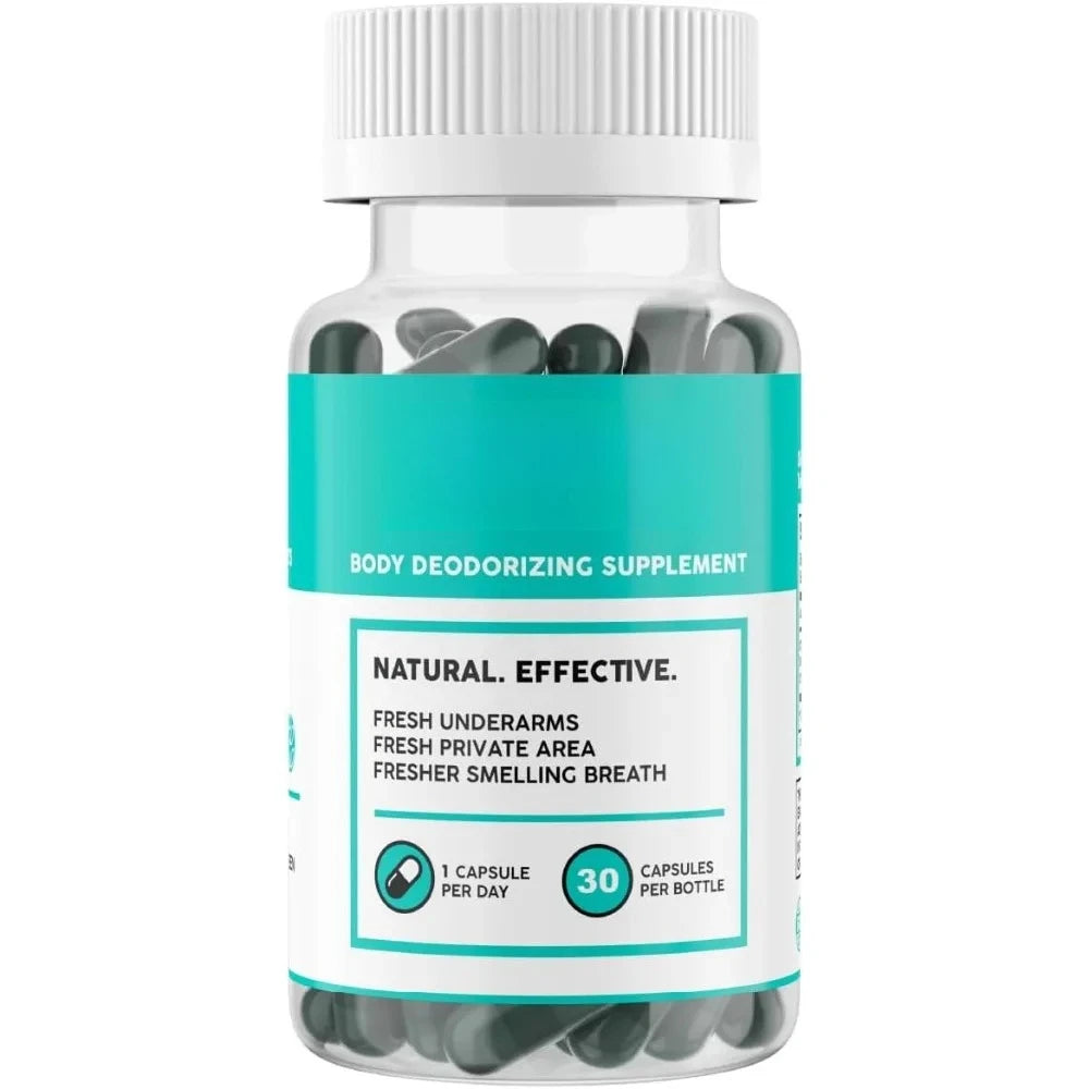 Internal Deodorant Supplement – Full Body Deodorizer for Gut Health Skin Health Digestion Support