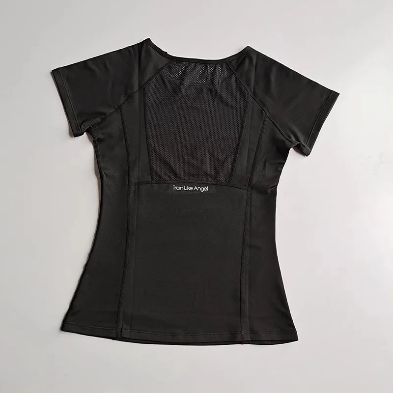 Women's Mesh Quick-Dry Fitness T-Shirt For Yoga And Training
