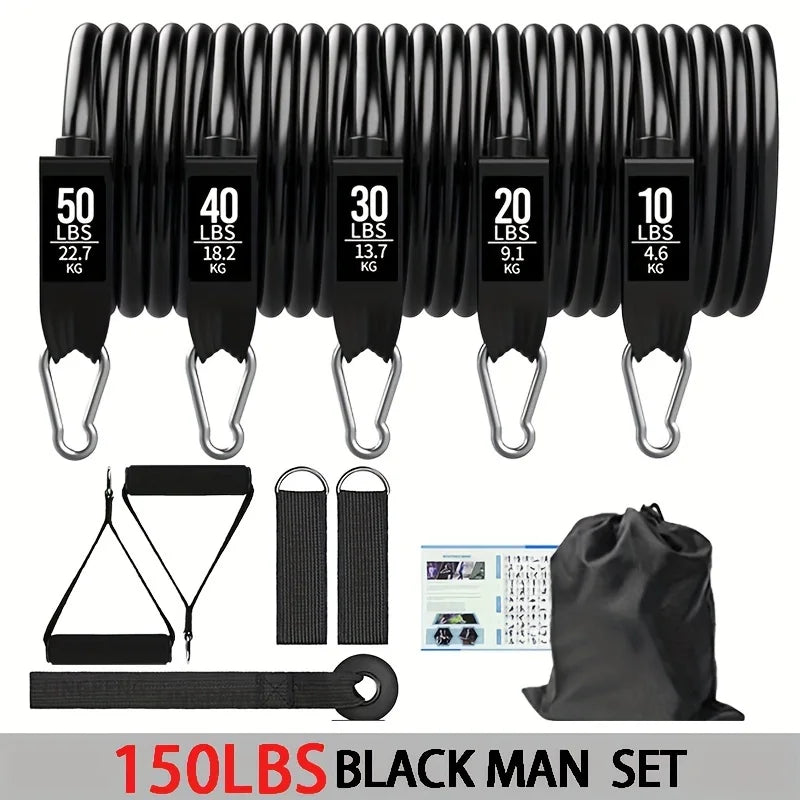 Resistance Bands Set With Door Anchor Handles And Straps