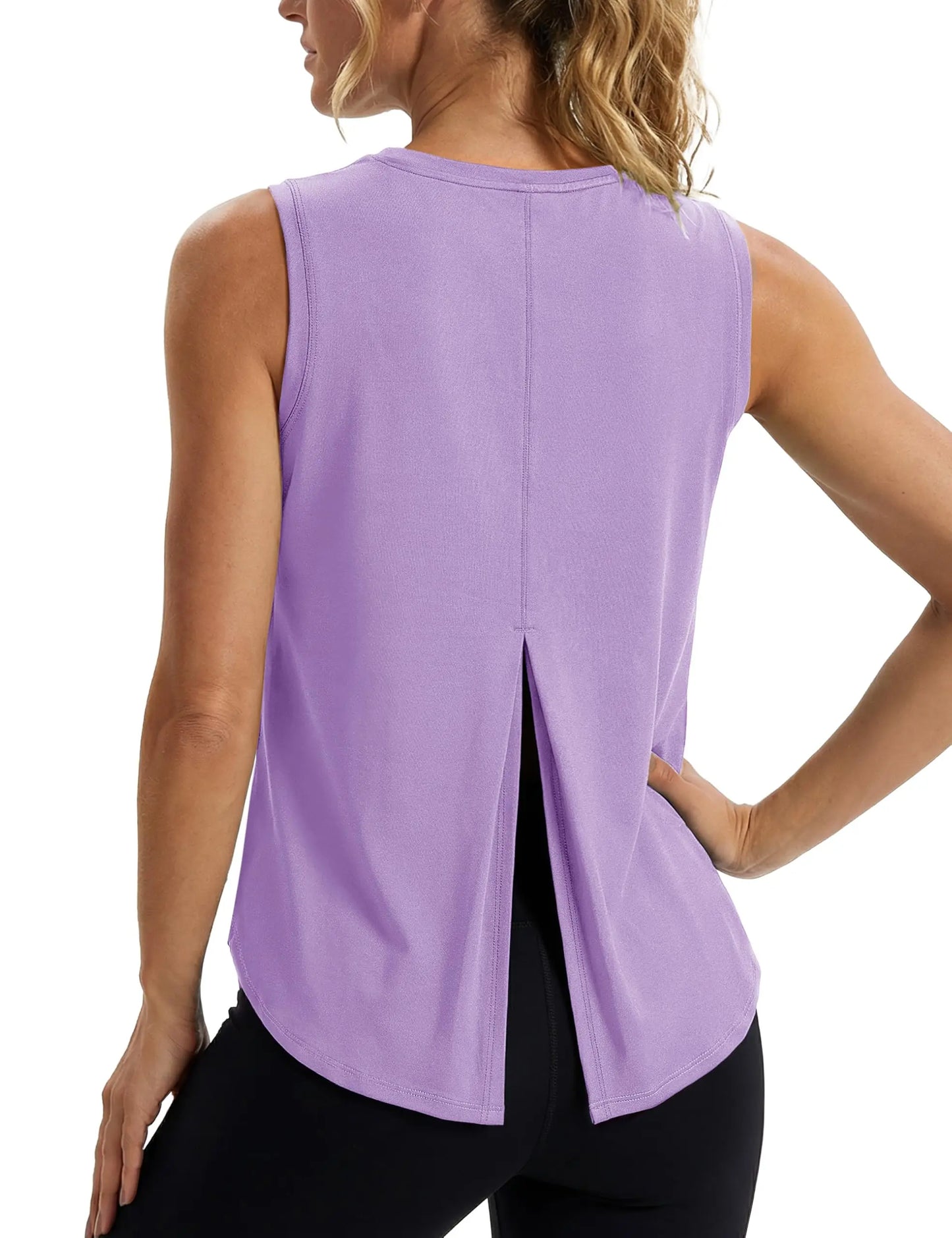TACVASEN Quick Dry Tank Top UPF 80+ UV Protection Tieback