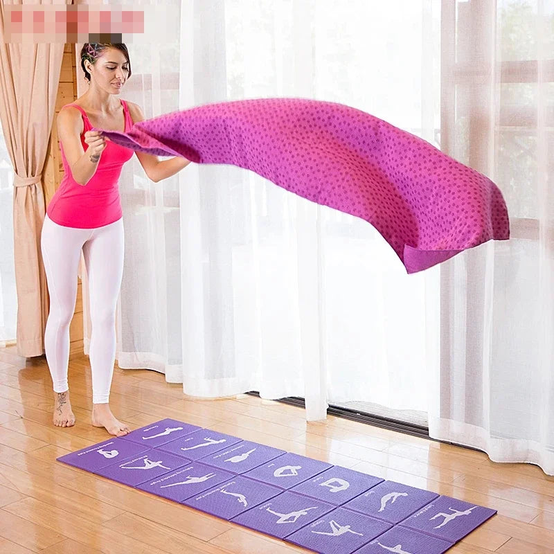 Non Slip Yoga Towel For Hot Yoga And Pilates Travel