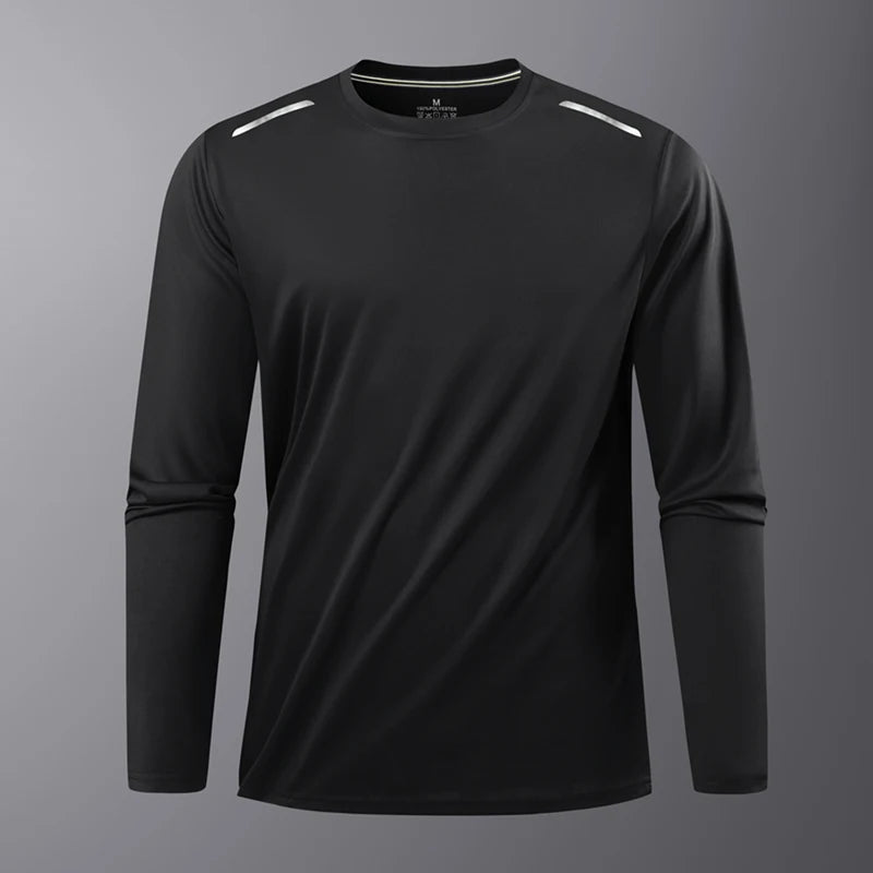 Reflective Quick Dry Long Sleeve Gym Shirt