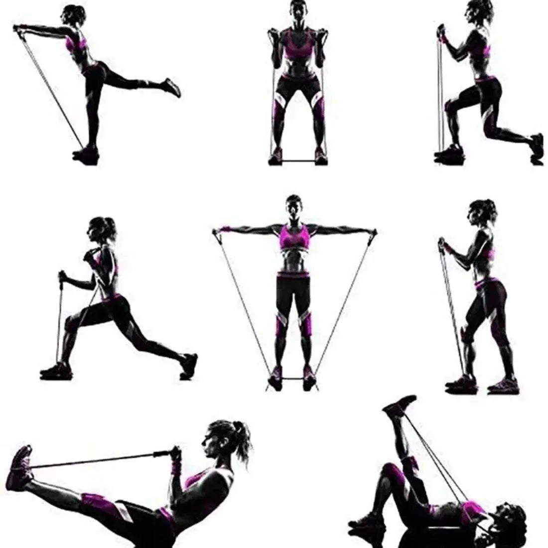 DIAMRI Resistance Bands With Handles Home Gym Set For All