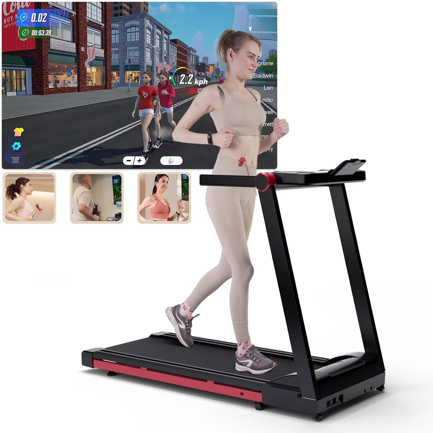 Superun 3.5HP Foldable Treadmill With Incline And App